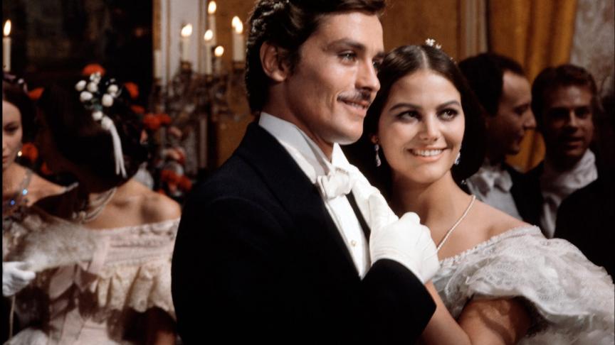 Claudia Cardinale et Alain Delon (capture d'écrand du film "LeGuépard de Luchino Vosconti